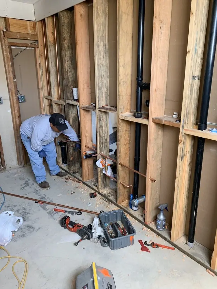 Commercial rough-in plumbing for Gas Line Repair in Forest Hill